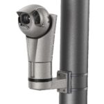 6. H5A Rugged PTZ Camera with Pole Mount Adapter (left 3-4 view)