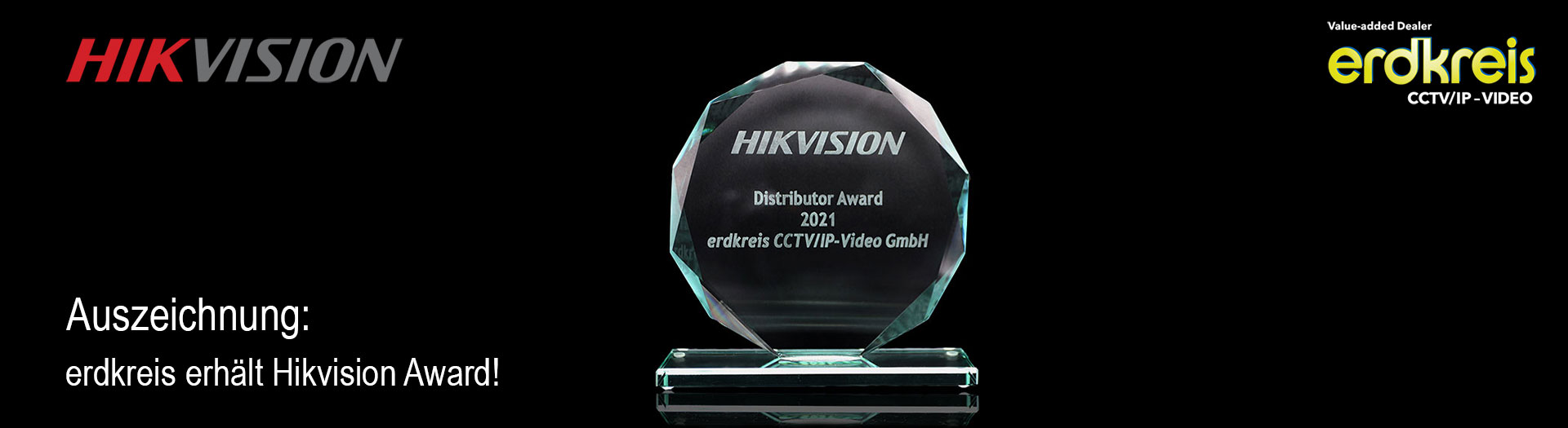 Hikvision Award2 banner 1920px - erdkreis erhält Hikvision Partner-Award 2021