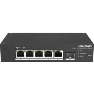 venkovni smart managed switch 4x 100mb poe 1x gb rj45 1x gb sfp 110w 300x300 - Hikvision DS-3T1306P-SI/HS