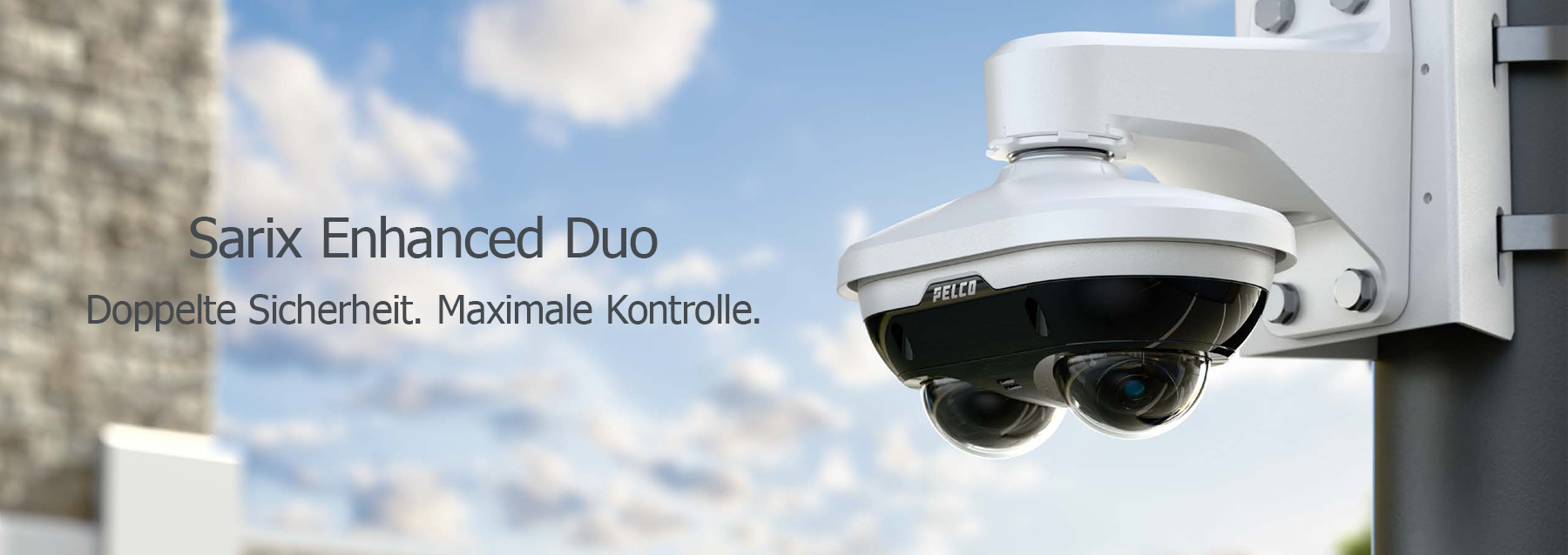 Pelco Sarix Enhanced Duo Kameras h6x bullet schmuck banner wiederhergestellt - Pelco Sarix Enhanced Duo Kameras